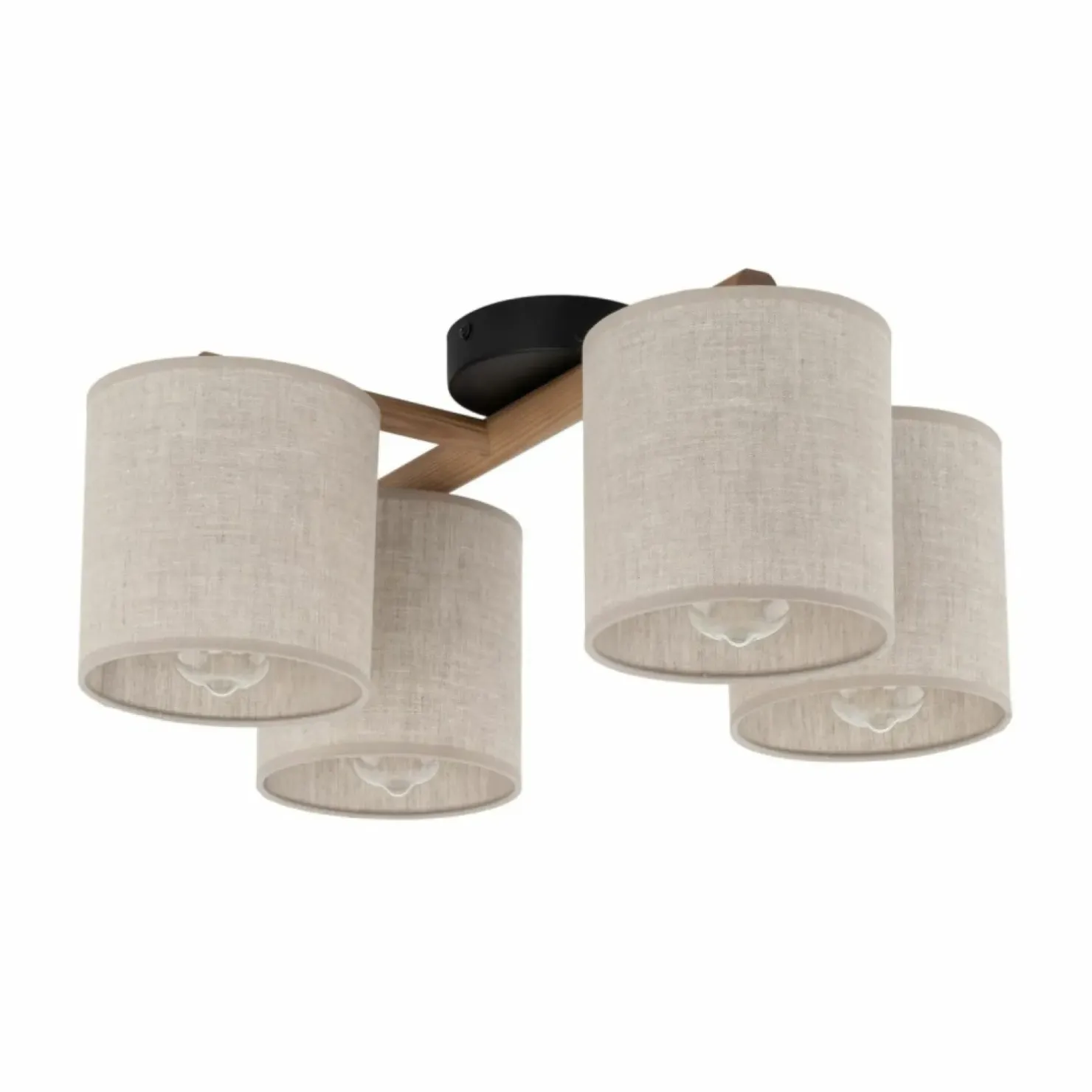 Shop Sklep Kaja Lampa sufitowa z elementami drewna TK 6866 DEVA | Kaja Oświetlenie