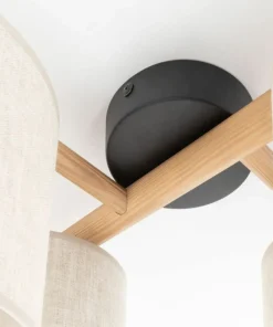 Shop Sklep Kaja Lampa sufitowa z elementami drewna TK 6866 DEVA | Kaja Oświetlenie