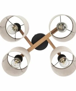 Shop Sklep Kaja Lampa sufitowa z elementami drewna TK 6866 DEVA | Kaja Oświetlenie