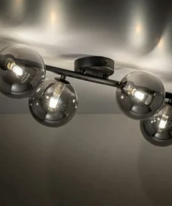 Best Sale Sklep Kaja Lampa sufitowa z grafitowymi kloszami TK 6856 ESTERA BLACK | Kaja