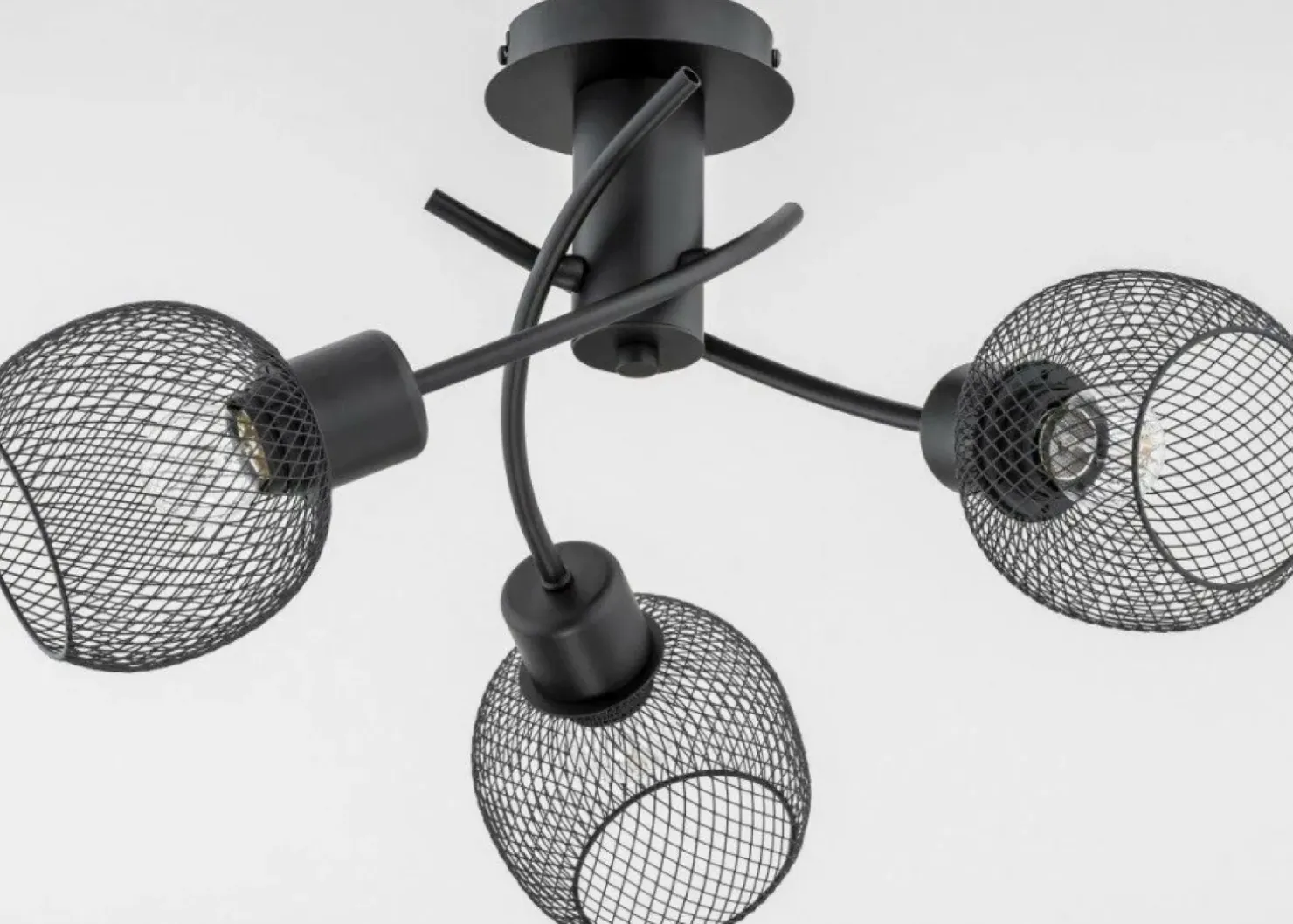 Store Sklep Kaja Lampa sufitowa z kloszami z drucianej siatki AL 25793 | Kaja