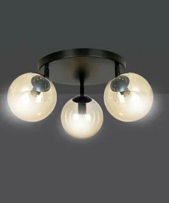 Best Sklep Kaja Lampa sufitowa z kloszami w kolorze miodowym 778/3APREM | Kaja