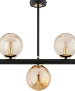 Best Sale Sklep Kaja Lampa sufitowa z kloszami w kolorze bursztynu AL 63261 z serii TUKANE | Kaja Ośw