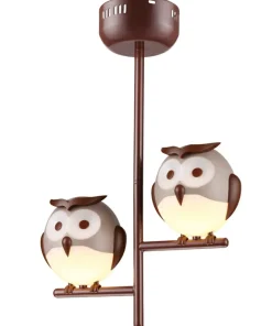Clearance Sklep Kaja Lampa sufitowa z kloszami w kształcie sowy ML244 OWL | Kaja