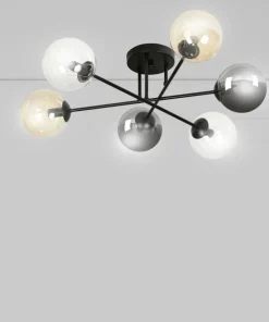 Best Sklep Kaja Lampa sufitowa z kolorowymi kloszami 834/6B2 | Kaja Oświetlenie