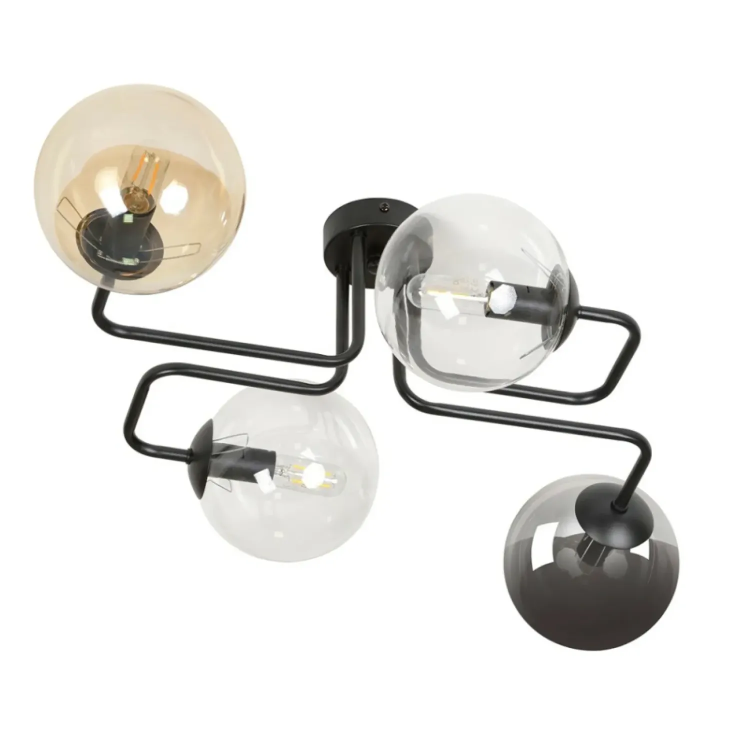 Cheap Sklep Kaja Lampa sufitowa z kolorowymi kloszami 843/4M1 | Kaja Oświetlenie