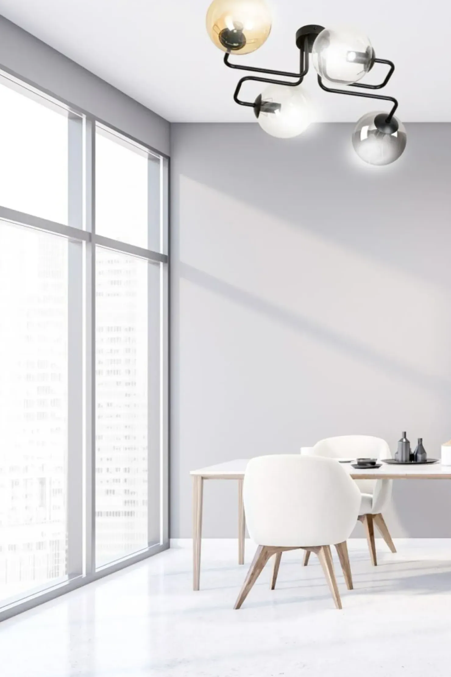 Cheap Sklep Kaja Lampa sufitowa z kolorowymi kloszami 843/4M1 | Kaja Oświetlenie