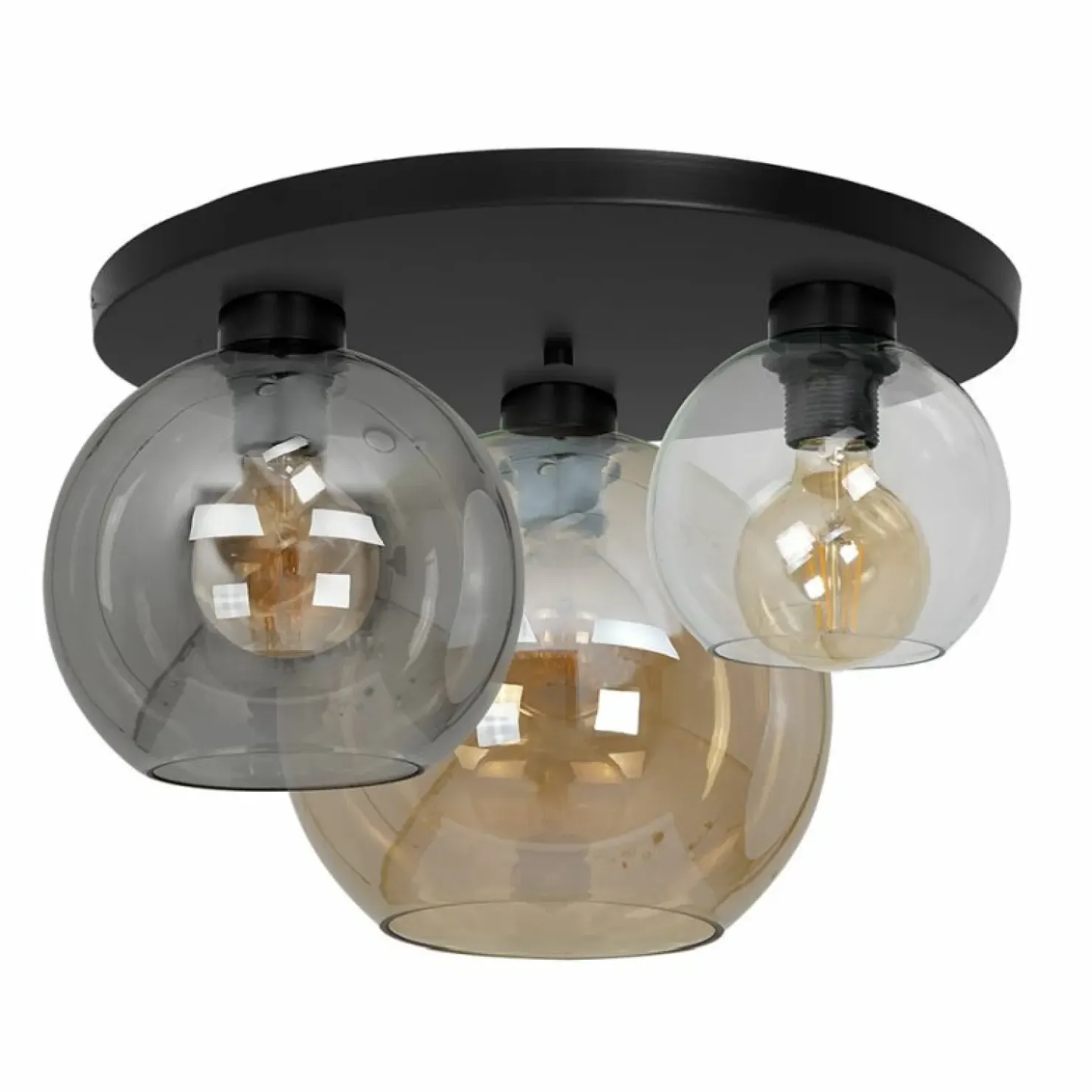 Lampa sufitowa z kolorowymi, okrągłymi kloszami MLP6589 SOFIA | Kaja*Sklep Kaja Sale