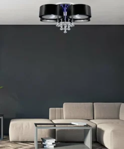 Online Sklep Kaja Lampa sufitowa z kryształkami DRS8006/5 8C BL ANTILA | Kaja