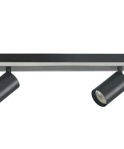Discount Sklep Kaja Lampa sufitowa z ledem dookoła listwy LP-0612/2WS BK PARMA | Kaja