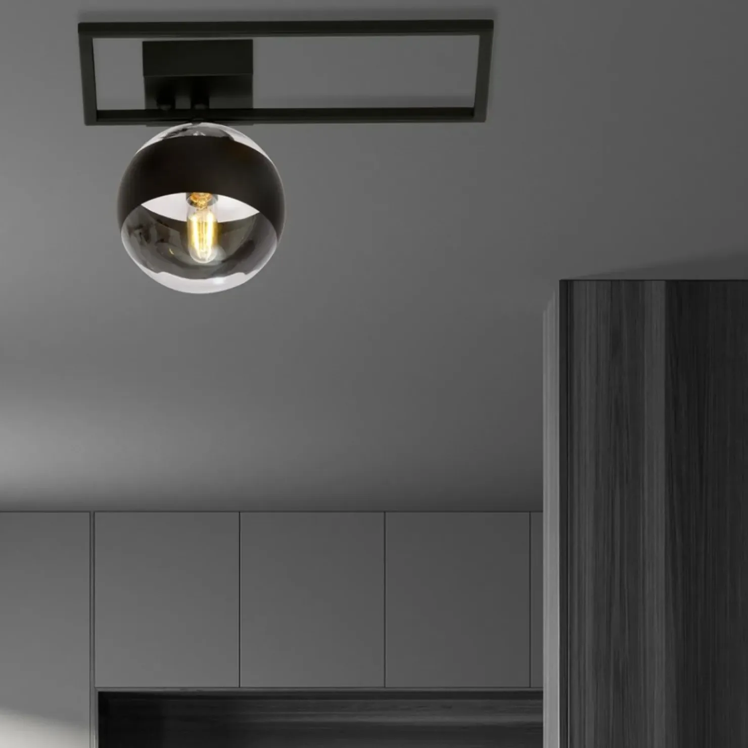 Lampa sufitowa z metalową ramką, do holu 1132/1D IMAGO | Kaja*Sklep Kaja Flash Sale