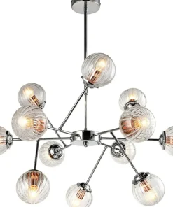 Best Sklep Kaja Lampa sufitowa z miedzianymi oprawkami 30-64806 BEST | Kaja chrom