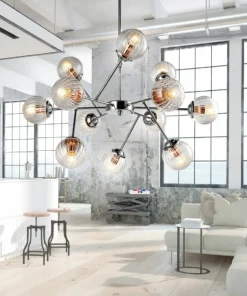 Best Sklep Kaja Lampa sufitowa z miedzianymi oprawkami 30-64806 BEST | Kaja chrom