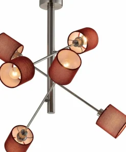 New Sklep Kaja Lampa sufitowa z obrotowymi ramionami 36-70715 SAX | Kaja Oświetlenie satyna
