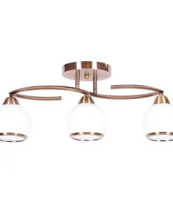 Lampa sufitowa z okrągłymi kloszami K-JSL-6084/3 AB LARA | Kaja*Sklep Kaja Shop
