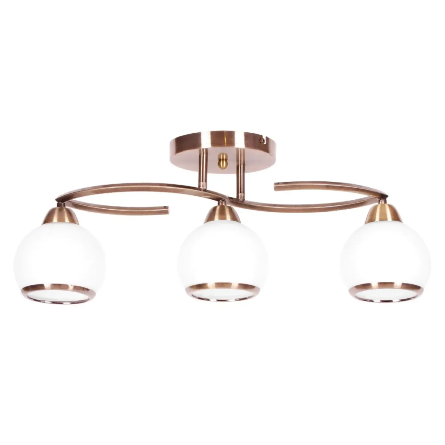 Lampa sufitowa z okrągłymi kloszami K-JSL-6084/3 AB LARA | Kaja*Sklep Kaja Shop