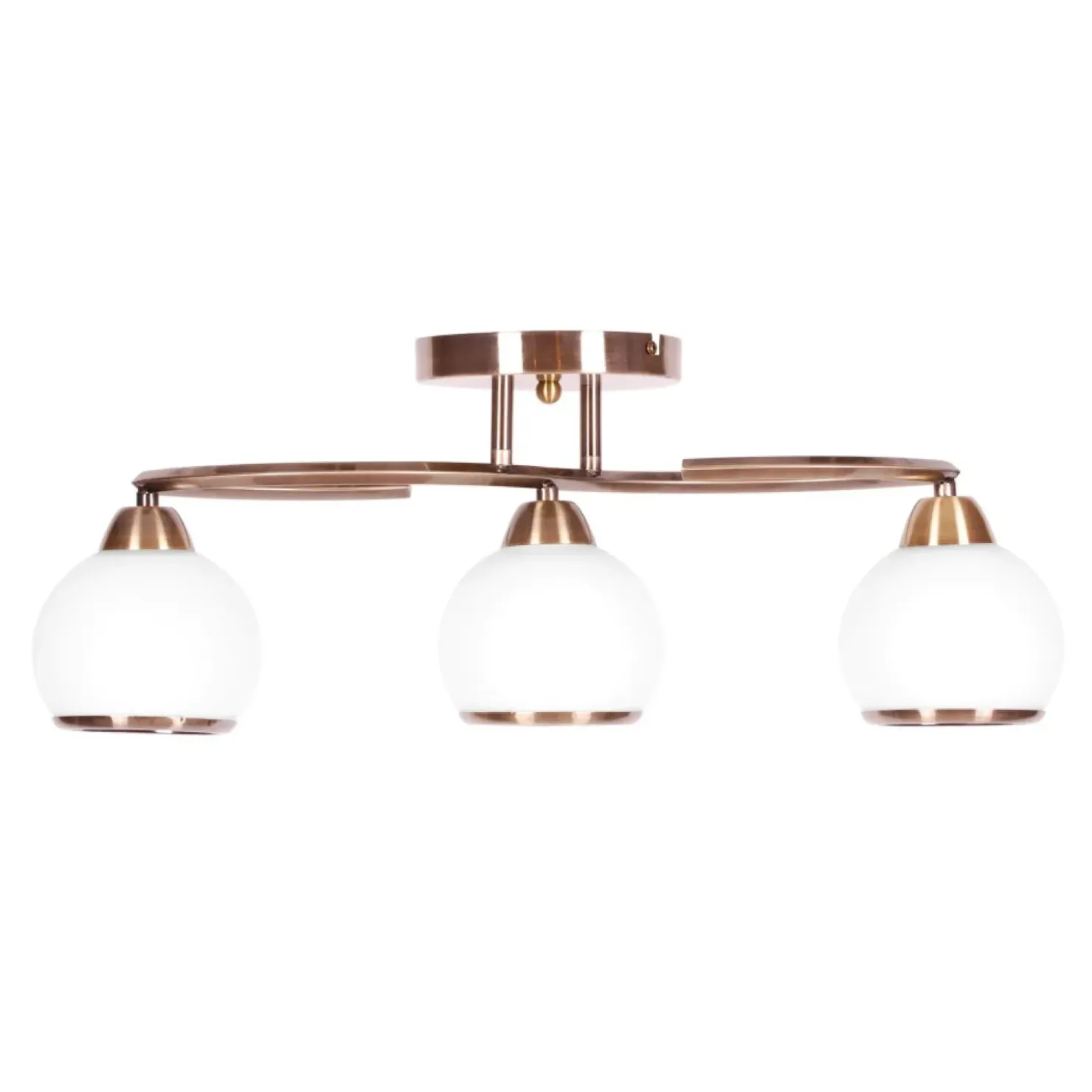 Lampa sufitowa z okrągłymi kloszami K-JSL-6084/3 AB LARA | Kaja*Sklep Kaja Shop