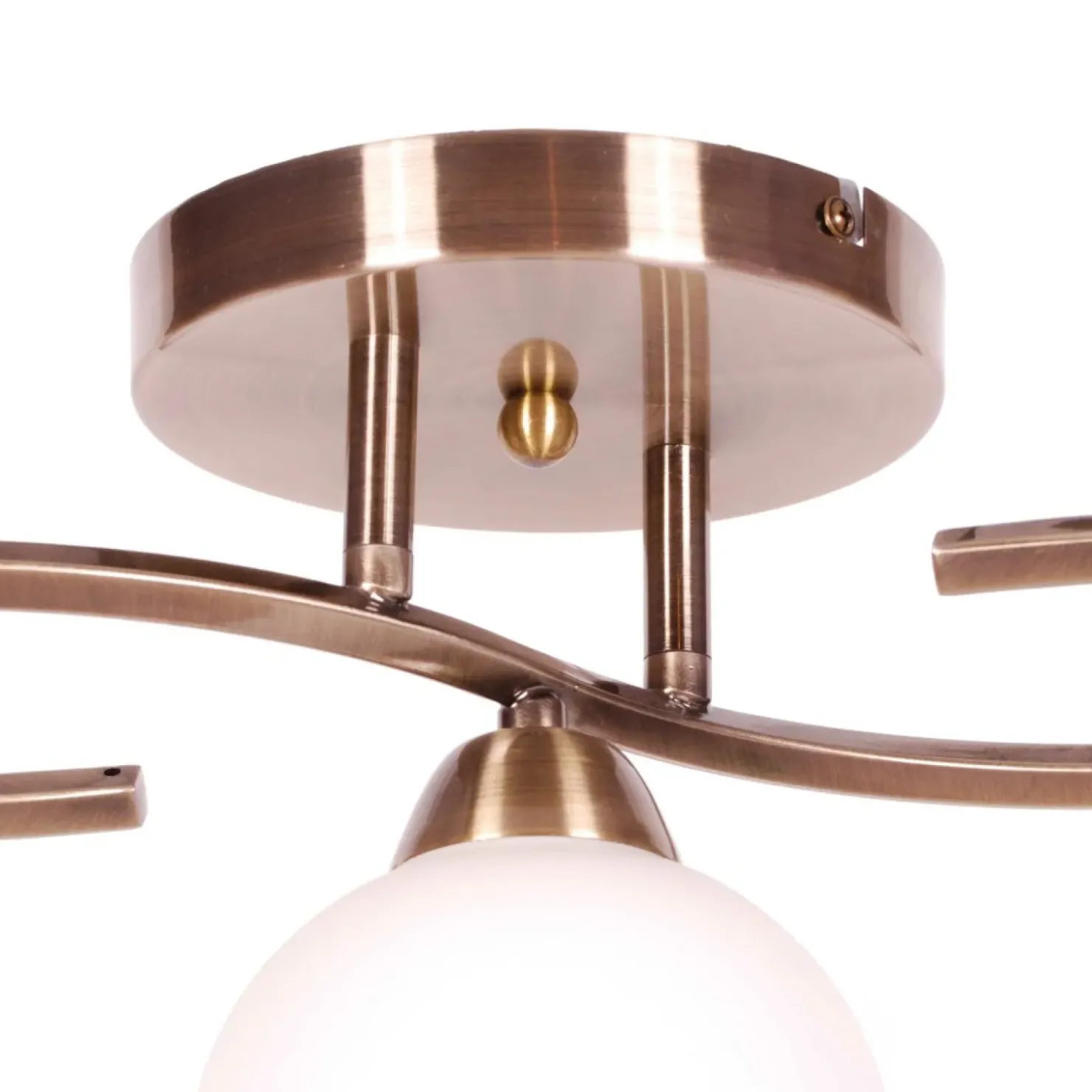 Lampa sufitowa z okrągłymi kloszami K-JSL-6084/3 AB LARA | Kaja*Sklep Kaja Shop