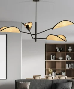 Cheap Sklep Kaja Lampa sufitowa z ozdobnymi, rattanowymi abażurami 1160/4 VENE | Kaja