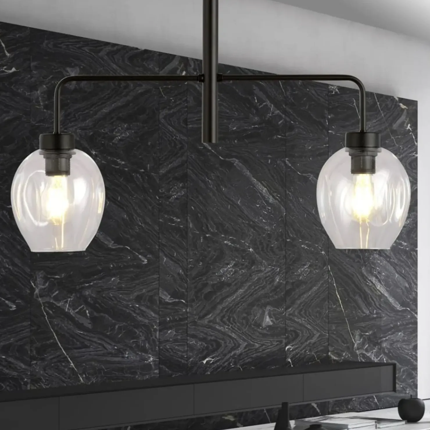 Clearance Sklep Kaja Lampa sufitowa z ozdobnymi kloszami 1164/2 LUKKA | Kaja Oświetlenie