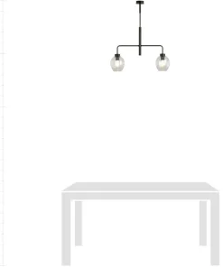 Clearance Sklep Kaja Lampa sufitowa z ozdobnymi kloszami 1164/2 LUKKA | Kaja Oświetlenie