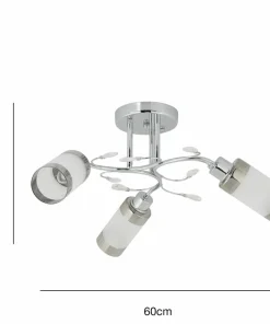 Lampa sufitowa z ozdobnymi kryształkami 8267/3 8C | Kaja Oświetlenie*Sklep Kaja Shop