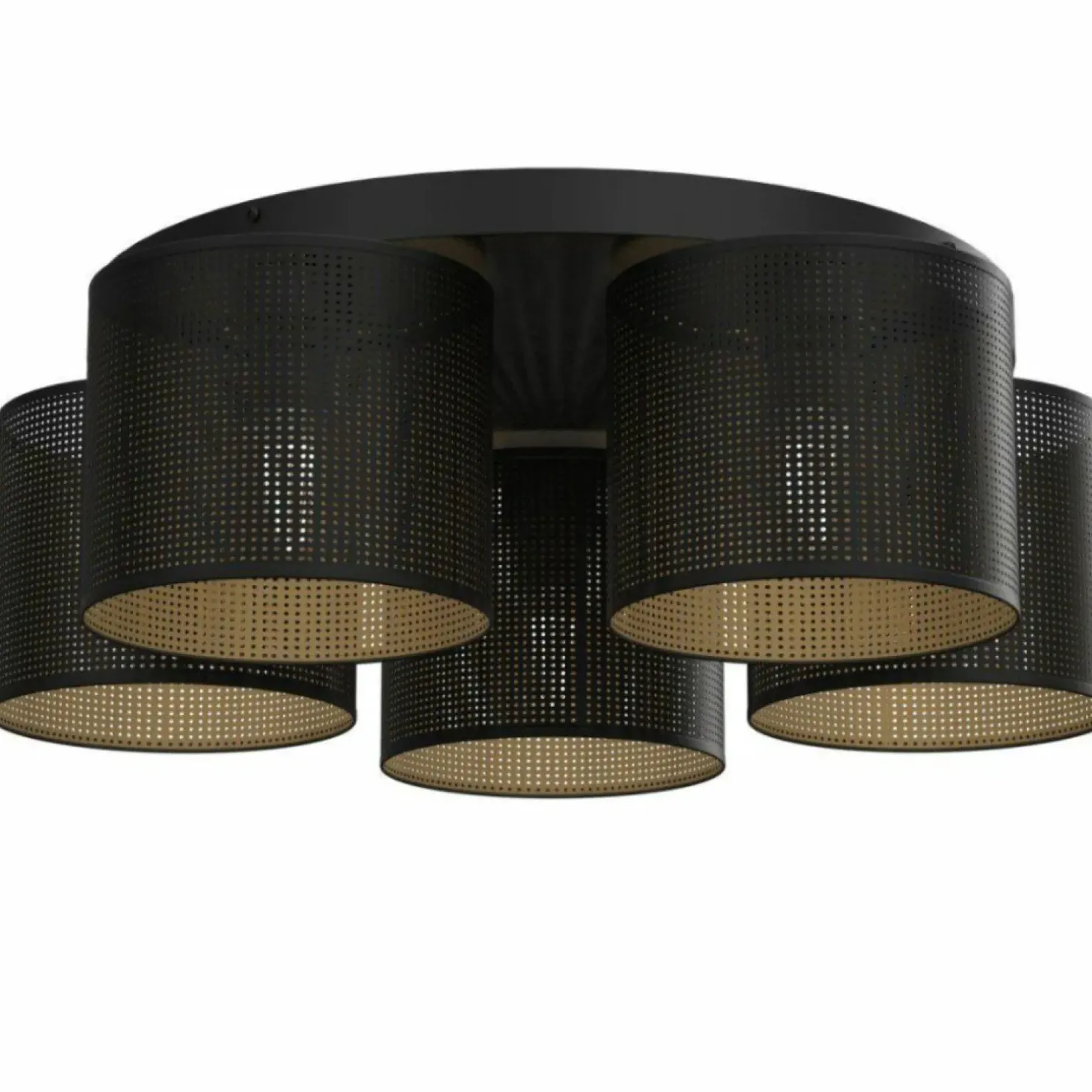 Sale Sklep Kaja Lampa sufitowa z pięcioma abażurami, czarna LX 5249 z serii LOFT SHADE