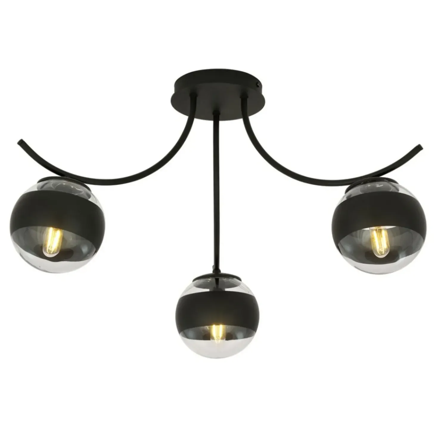 Cheap Sklep Kaja Lampa sufitowa z przezroczystymi kloszami 1111/3 BOSTON | Kaja
