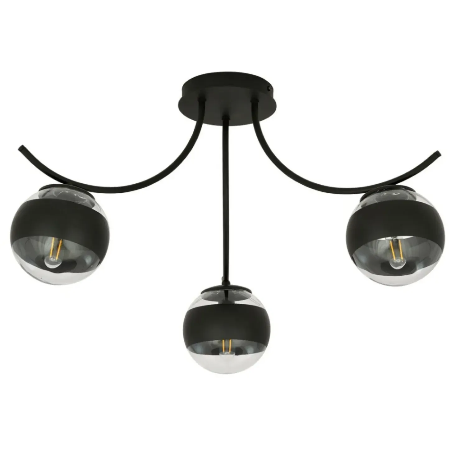 Cheap Sklep Kaja Lampa sufitowa z przezroczystymi kloszami 1111/3 BOSTON | Kaja