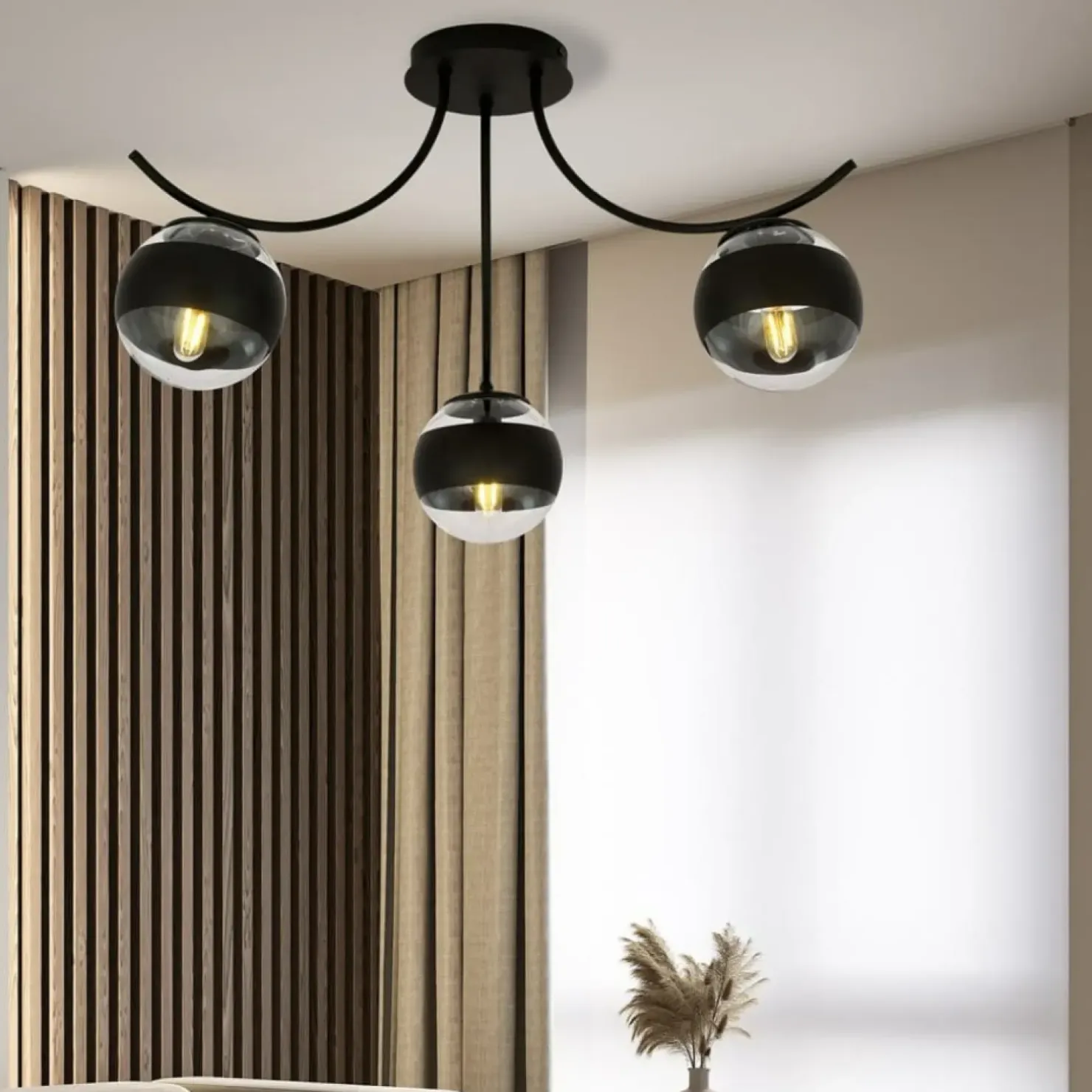 Cheap Sklep Kaja Lampa sufitowa z przezroczystymi kloszami 1111/3 BOSTON | Kaja