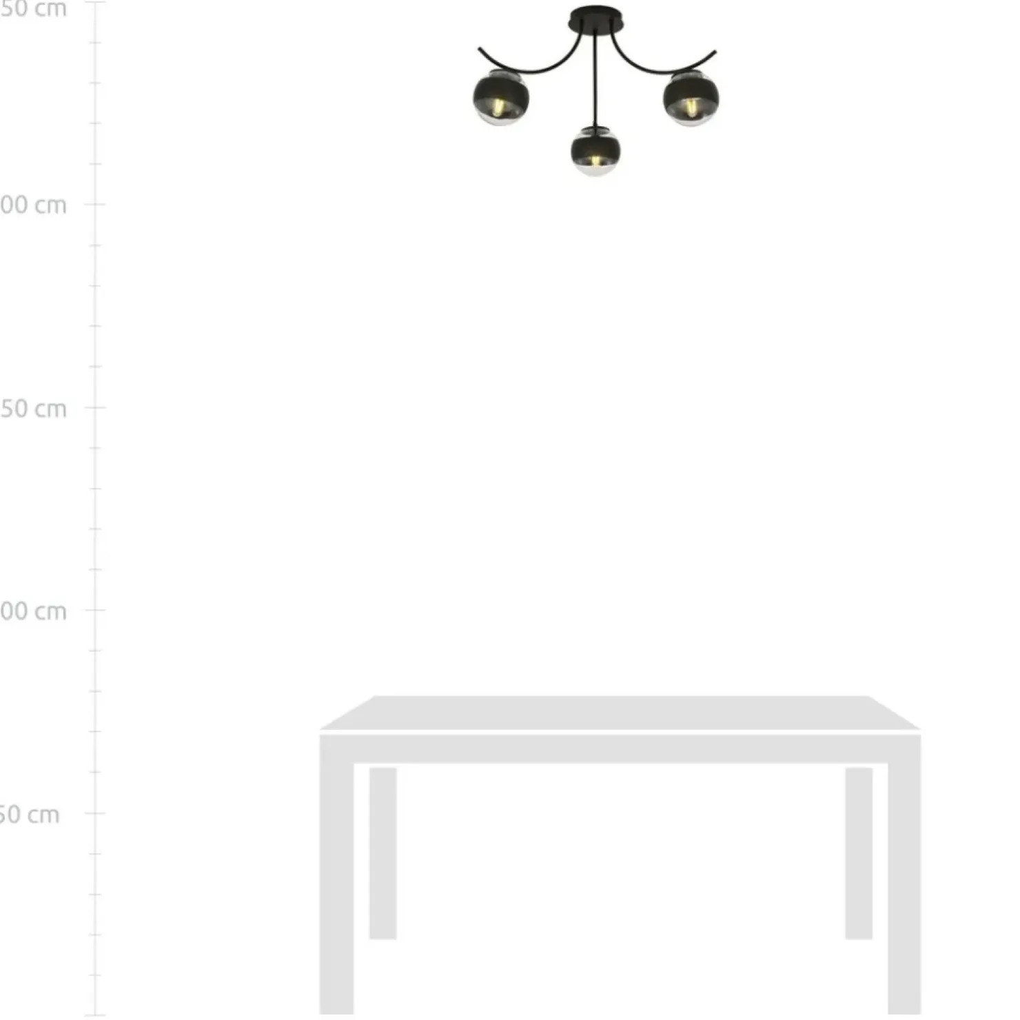 Cheap Sklep Kaja Lampa sufitowa z przezroczystymi kloszami 1111/3 BOSTON | Kaja