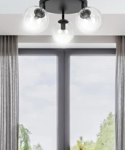 Fashion Sklep Kaja Lampa sufitowa z przezroczystymi kloszami 776/3APREM | Kaja