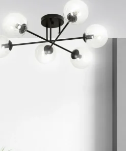 Discount Sklep Kaja Lampa sufitowa z przezroczystymi kloszami 831/6B | Kaja Oświetlenie