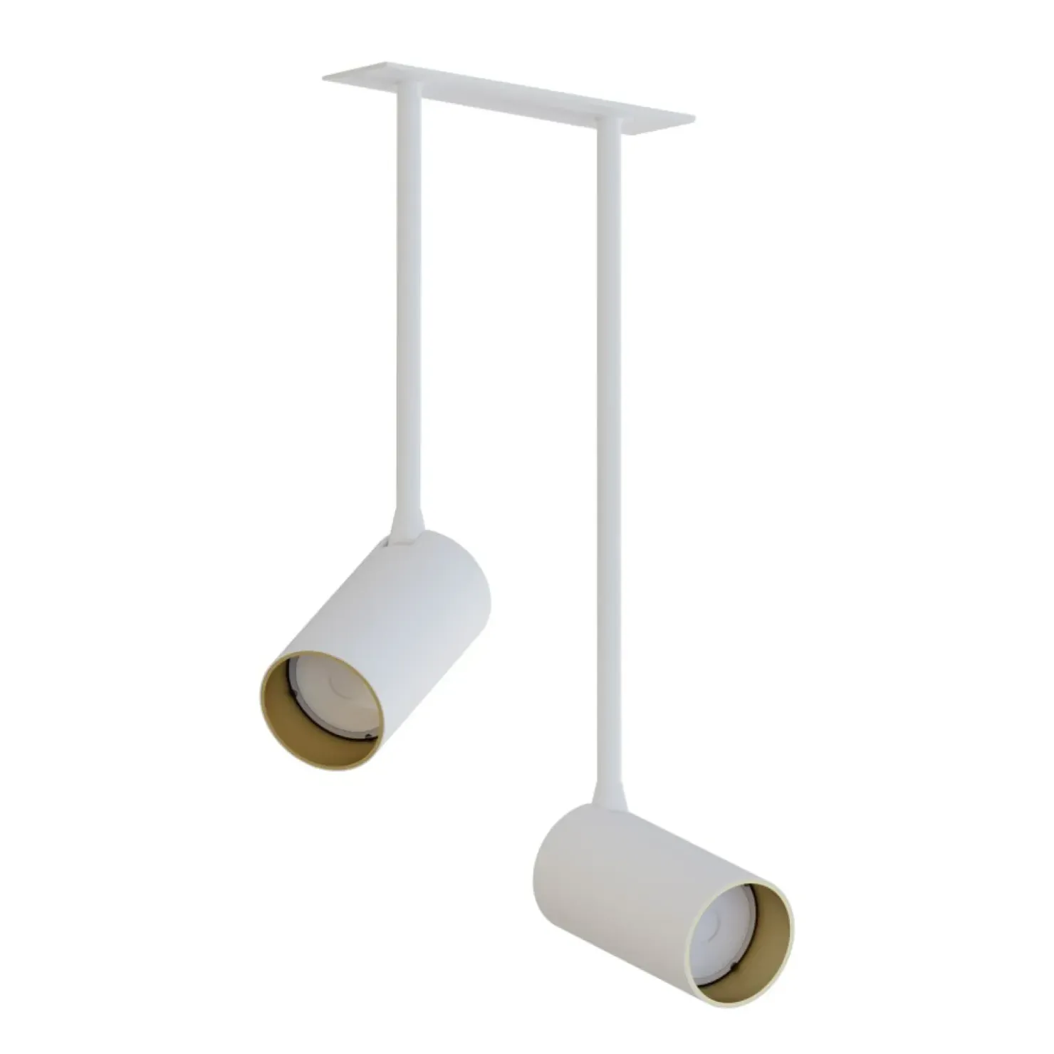 Lampa sufitowa z reflektorami biało-złotymi 7678 | Kaja Oświetlenie*Sklep Kaja Discount