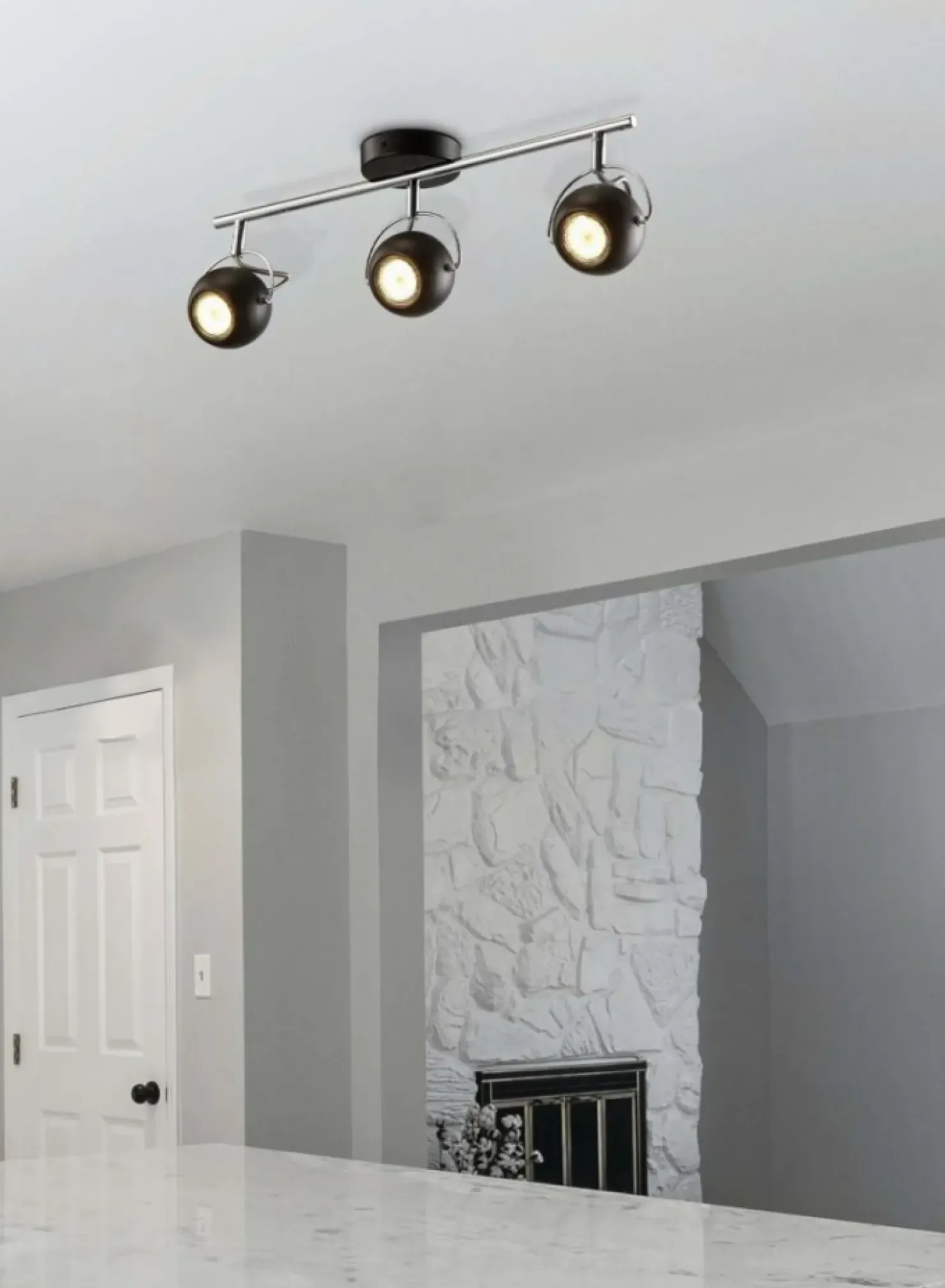 Lampa sufitowa z reflektorami K-8002/3 BK SALVA BLACK | Kaja*Sklep Kaja Online