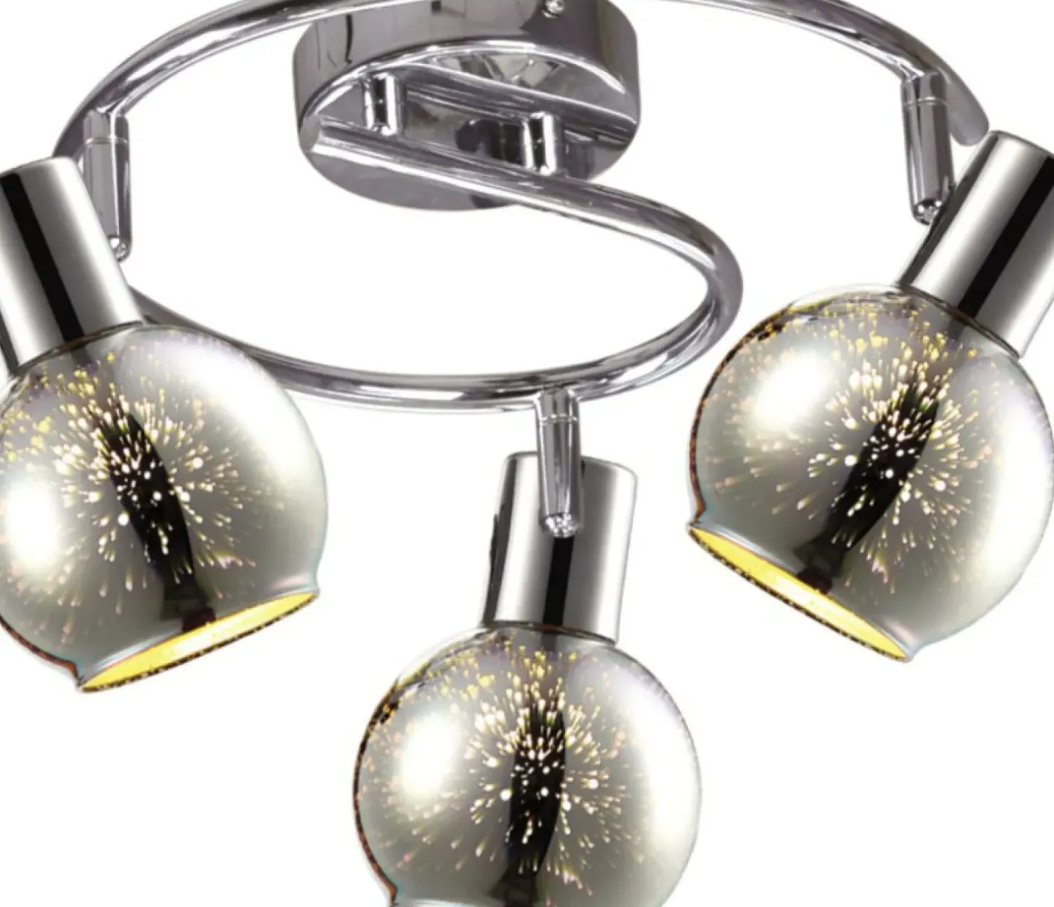 Store Sklep Kaja Lampa sufitowa z reflektorami K-8003-3G CHR GALAXY I | Kaja chrom