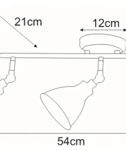 Lampa sufitowa z reflektorami K-8005-3 BK WATSO BLACK | Kaja*Sklep Kaja Shop