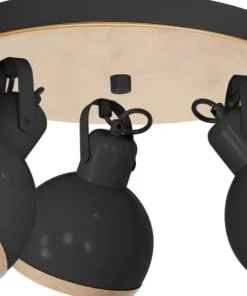 Sale Sklep Kaja Lampa sufitowa z regulowanym kątem świecenia MLP8659 z serii OVAL | Kaja Oświetl czarny