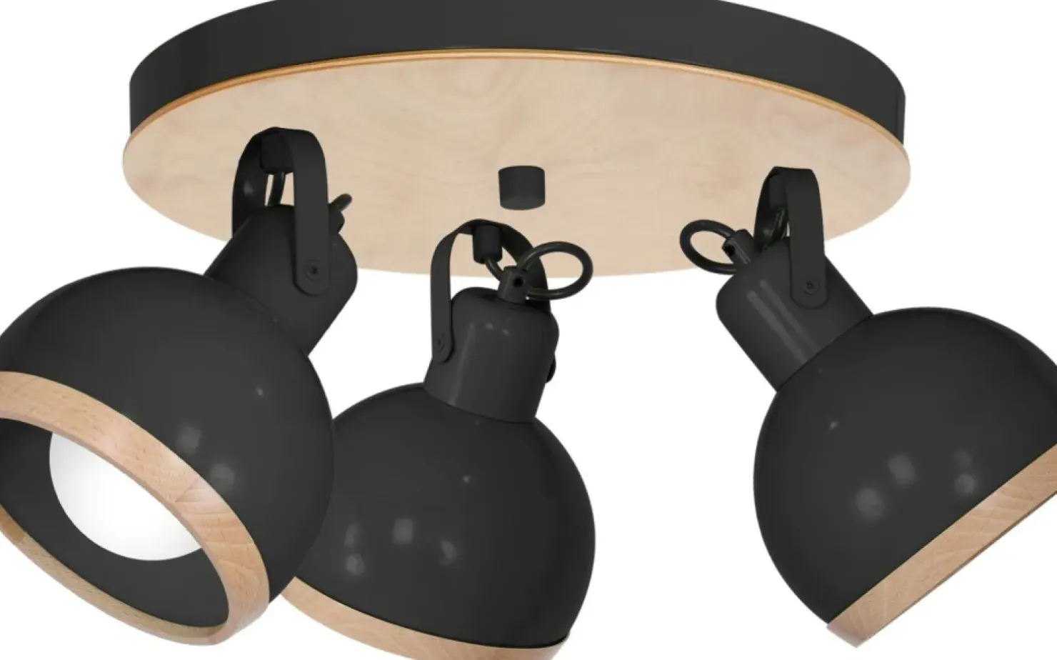 Sale Sklep Kaja Lampa sufitowa z regulowanym kątem świecenia MLP8659 z serii OVAL | Kaja Oświetl czarny