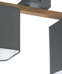 Fashion Sklep Kaja Lampa sufitowa z różnymi abażurami TK 4165 TORA GRAY | Kaja