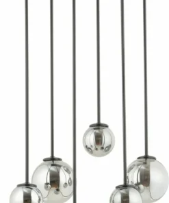 Discount Sklep Kaja Lampa sufitowa z szarymi kloszami na rurkach SIG 33498 TULIA | Kaja