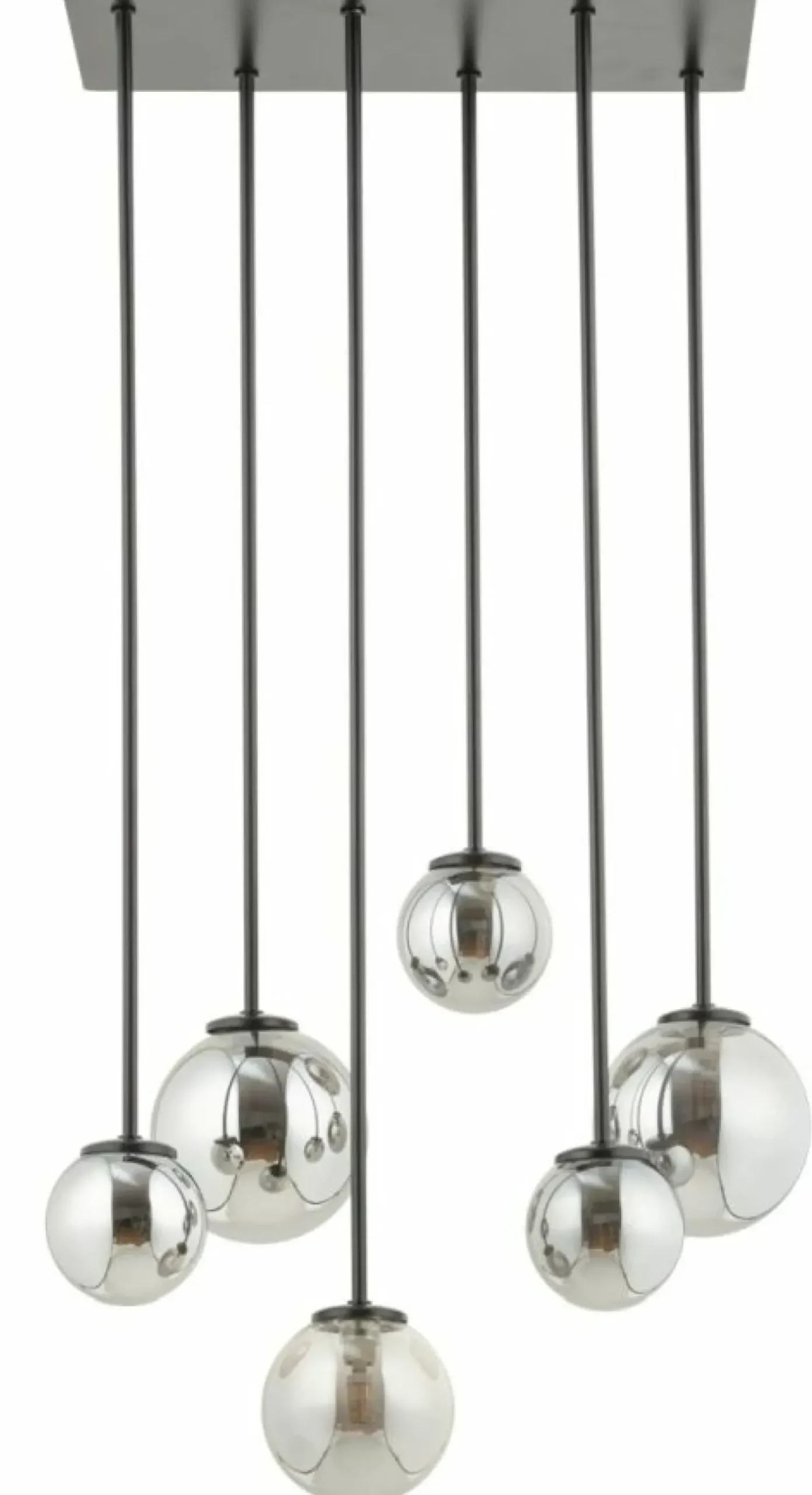 Discount Sklep Kaja Lampa sufitowa z szarymi kloszami na rurkach SIG 33498 TULIA | Kaja