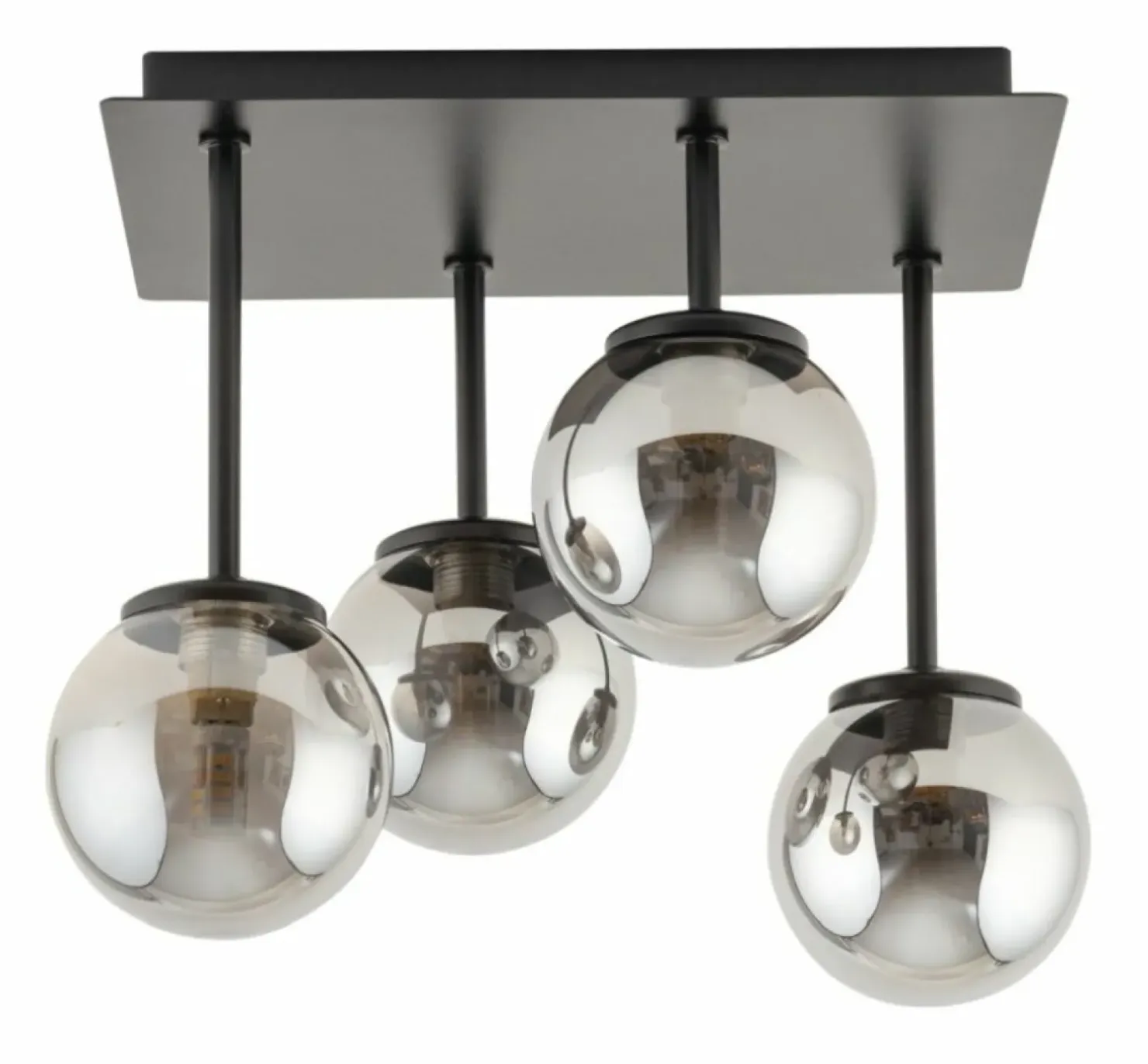Shop Sklep Kaja Lampa sufitowa z szarymi kloszami na rurkach SIG 33504 TULIA | Kaja