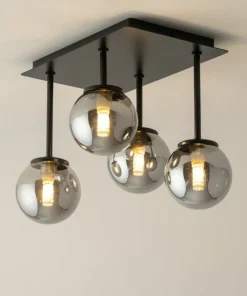 Shop Sklep Kaja Lampa sufitowa z szarymi kloszami na rurkach SIG 33504 TULIA | Kaja