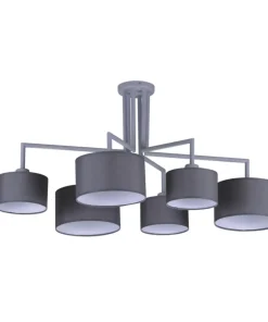 Discount Sklep Kaja Lampa sufitowa z sześcioma abażurami K-4341 SIMONE GRAY | Kaja szary