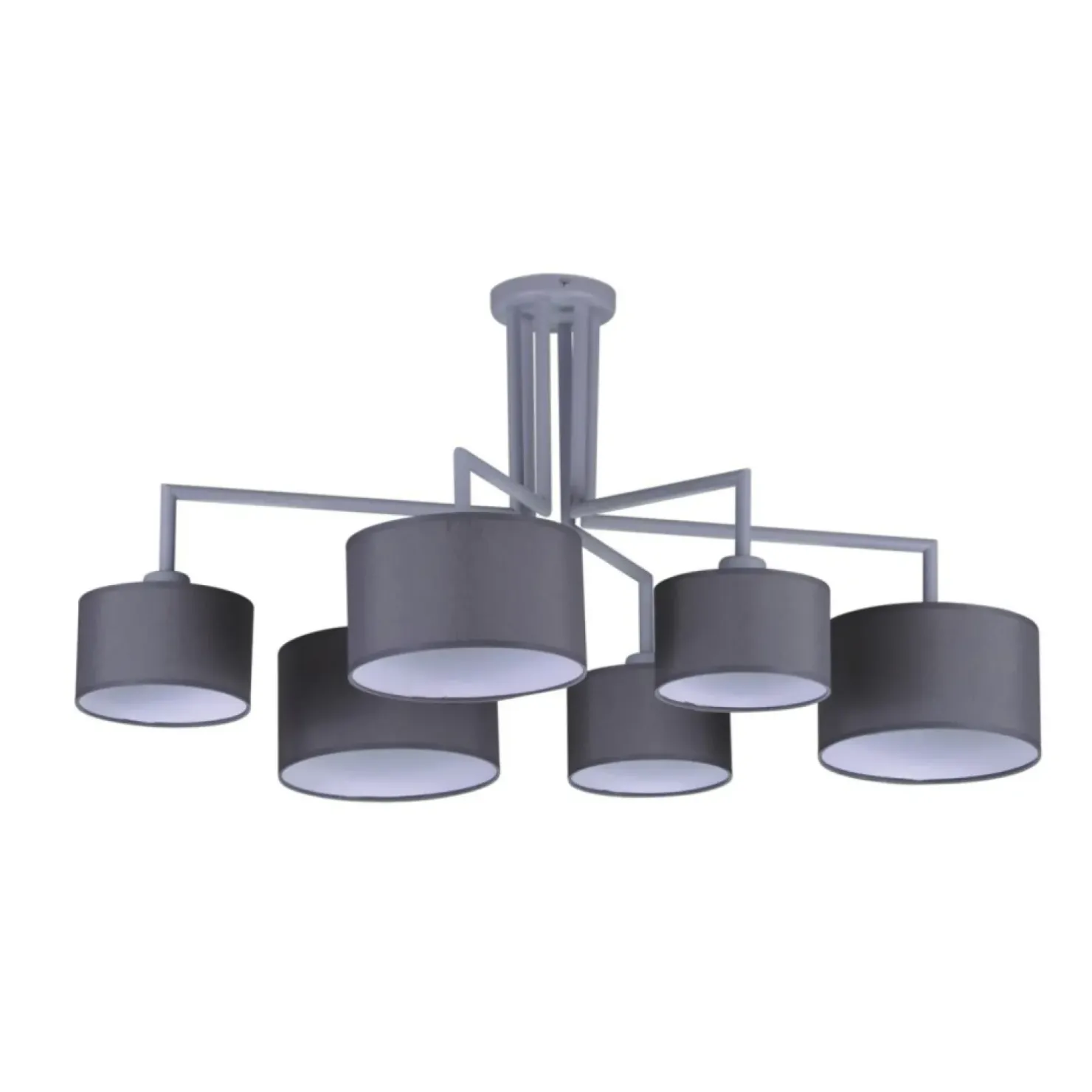 Discount Sklep Kaja Lampa sufitowa z sześcioma abażurami K-4341 SIMONE GRAY | Kaja szary