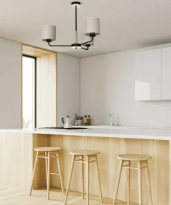 Hot Sklep Kaja Lampa sufitowa z trzema abażurami, żyrandol MLP7451 z serii ATLANTA | Kaja Oświe