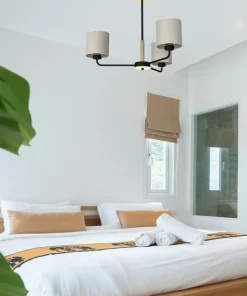Hot Sklep Kaja Lampa sufitowa z trzema abażurami, żyrandol MLP7451 z serii ATLANTA | Kaja Oświe