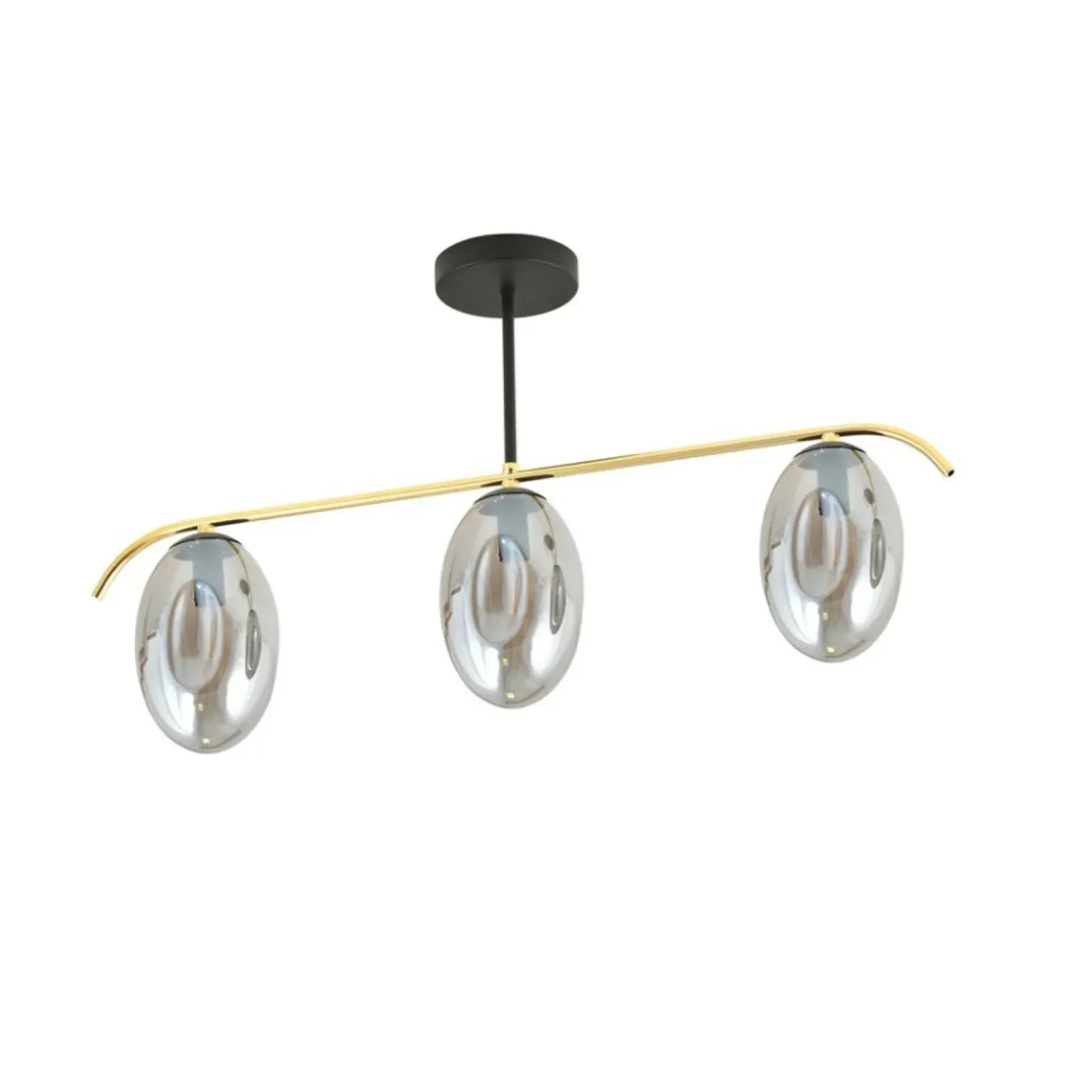 Discount Sklep Kaja Lampa sufitowa z trzema grafitowymi kloszami 1280/3 z serii FINES
