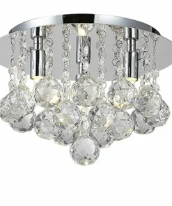 Lampa sufitowa z wiszącymi kryształkami ⌀25cm AZ1285 BOLLA | Kaja*Sklep Kaja Discount